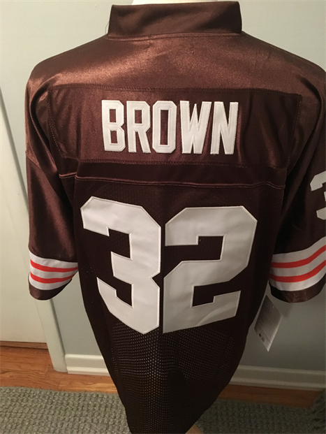 CLEVELAND BROWNS </BR>JIM BROWN JERSEY 2 $80.00